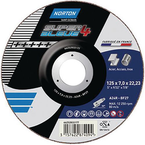 Brusné kotouče Norton Super Blue 4 metal