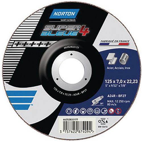 Brusné kotouče Norton Super Blue 4 metal