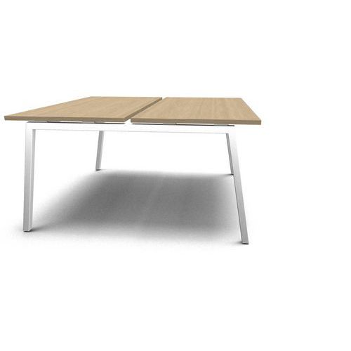 Sdružené kancelářské stoly MOON A, 140 x 164 x 74 cm, rovné provedení