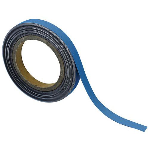 Magnetické pásky na regály Manutan Expert, 10 m, modré