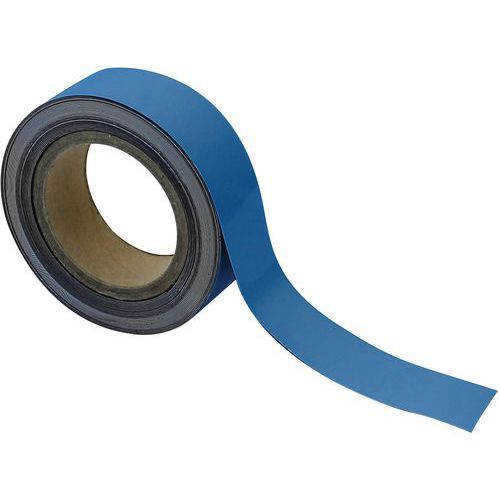Magnetické pásky na regály Manutan Expert, 10 m, modré