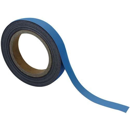 Magnetické pásky na regály Manutan Expert, 10 m, modré