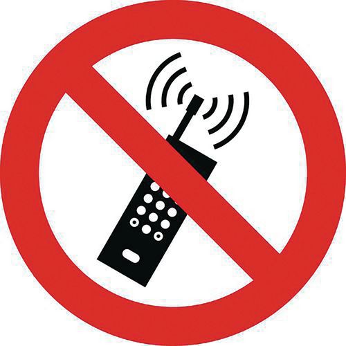 Zákazové značení Manutan Expert - Zákaz používání mobilních telefonů, samolepicí Zákazové značení Manutan Expert - Zákaz používání mobilních telefonů, samolepicí