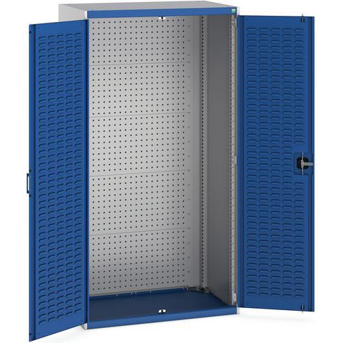 Dílenské skříně s perfo panely pro držáky na nářadí/boxy