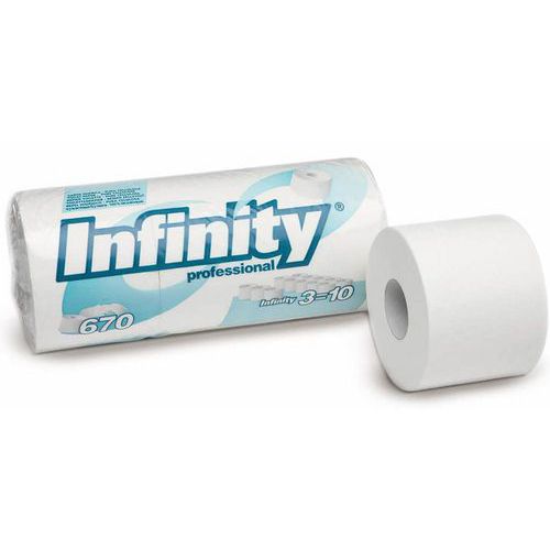 Toaletní papír Celtex Infinity 2vrstvy 670 útržků bílý, 3ks