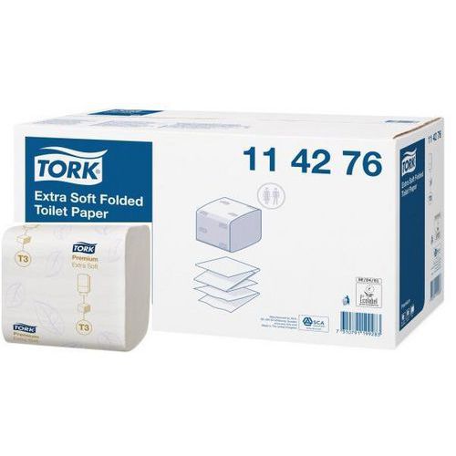 Toaletní papír skládaný Tork PREMIUM Soft 2vrstvy T3, 7560ks