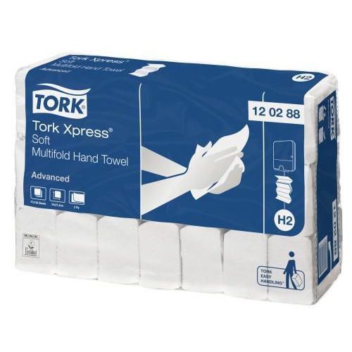 Papírové ručníky skládané Tork Xpress ADVANCED Soft 21,2 x 34 cm, bílá, 2856ks