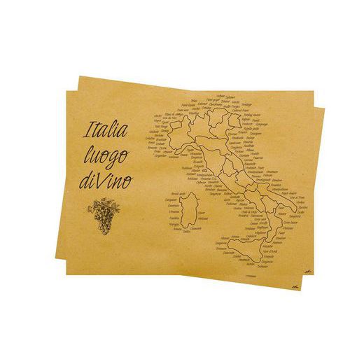 Jednorázové papírové prostírání Infibra Natur ITALIA 30x40cm, 500ks