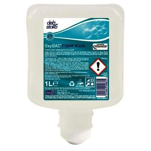 Pěnové antibakteriální mýdlo DEB OxyBac Foam Wash 1l