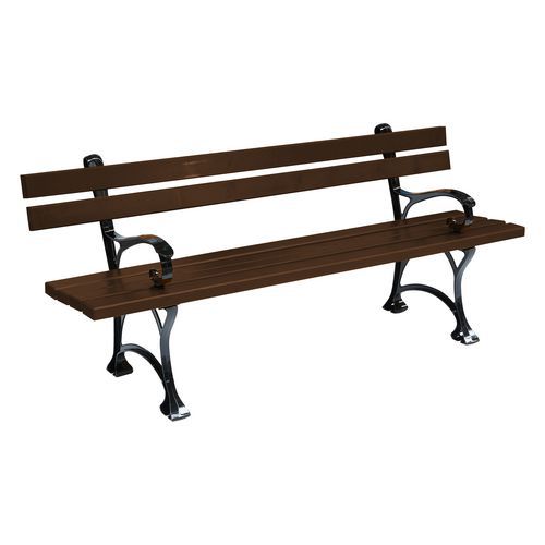 Parkové lavičky Ornamental s opěradlem a područkami
