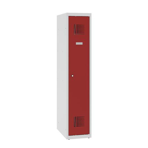 Snížené školní šatní skříně, 1 sloupec, 300 mm, cylindrický zámek