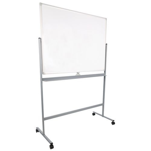 Mobilní bílé magnetické tabule Manutan Expert Basic, oboustranné