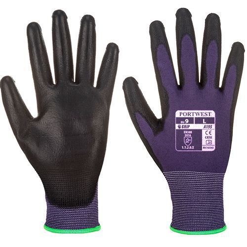 Dotykové rukavice PU, fialová