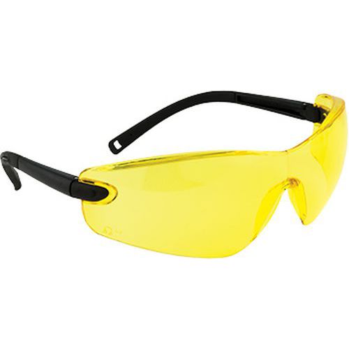 Profilované ochranné brýle, žlutá