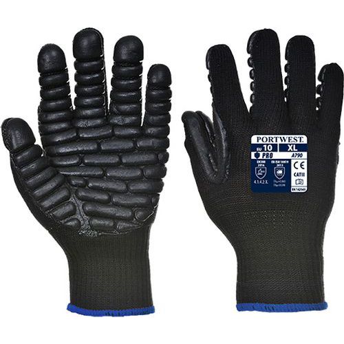 Antivibrační rukavice, černá