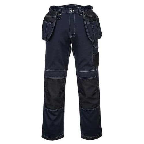 Pracovní kalhoty PW3 Holster, černá/modrá