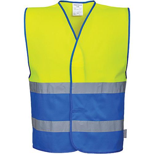 Reflexní vesta Hi-Vis, žlutá/modrá