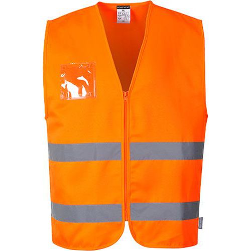 Reflexní vesta Polycotton Hi-Vis, oranžová