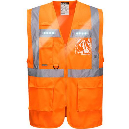 Reflexní vesta Executive Orion LED Hi-Vis, oranžová