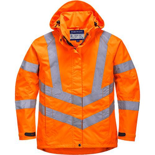 Dámská reflexní nepromokavá bunda Hi-Vis, oranžová