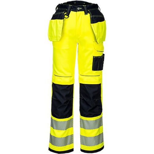 Reflexní kalhoty PW3 Holster Hi-Vis, černé/žluté