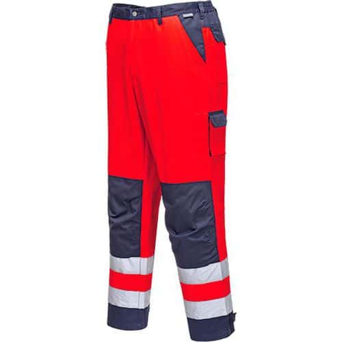 Reflexní kalhoty Lyon Hi-Vis, modré/červené