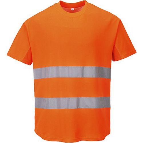 Reflexní tričko s krátkým rukávem Mesh Hi-Vis, oranžové
