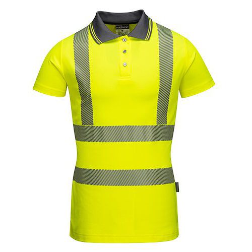 Dámská reflexní polokošile s krátkým rukávem Pro Hi-Vis, žlutá