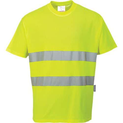 Reflexní tričko s krátkým rukávem Comfort Hi-Vis, žluté
