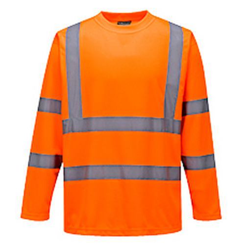 Reflexní tričko s dlouhým rukávem Plus Hi-Vis, oranžové