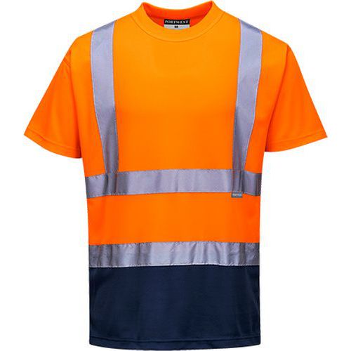 Reflexní tričko s krátkým rukávem Plus Hi-Vis, oranžové/modré