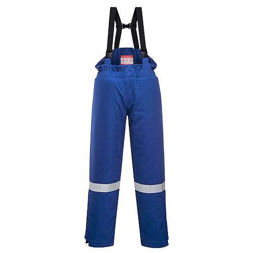 Kalhoty FR Anti-Static Winter Salopettes, světle modrá