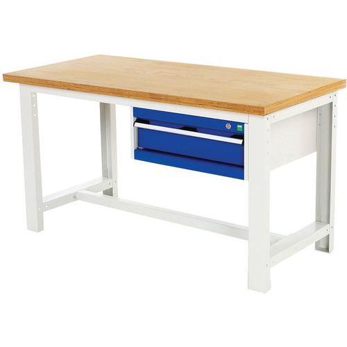 Pracovní stoly Bott Cubio, multiplex, 1 zásuvka, šíře 200 cm Pracovní stoly Bott Cubio, multiplex, 1 zásuvka, šíře 200 cm