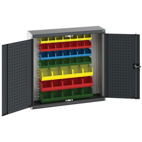 Závěsné skříňky Bott Cubio s boxy a perfopanely na nářadí