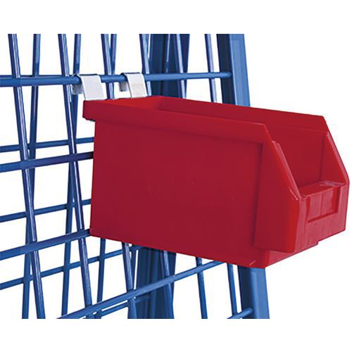 Závěsný box na materiál, červený, 140 x 230 x 130 mm Závěsný box na materiál, červený, 140 x 230 x 130 mm