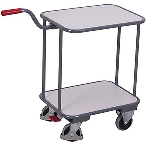 Policový vozík ESD, 2 police, 94 x 45,5 x 91 cm, šedý Policový vozík ESD, 2 police, 94 x 45,5 x 91 cm, šedý