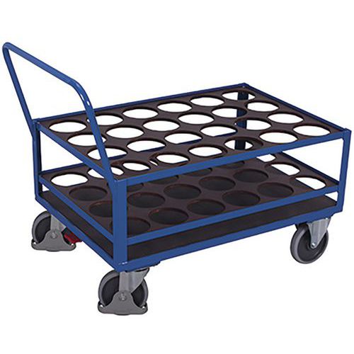 Vozíky na ocelové válce s protiskluzovým povrchem, 126,5 x 77,5 x 100 cm Vozíky na ocelové válce s protiskluzovým povrchem, 126,5 x 77,5 x 100 cm