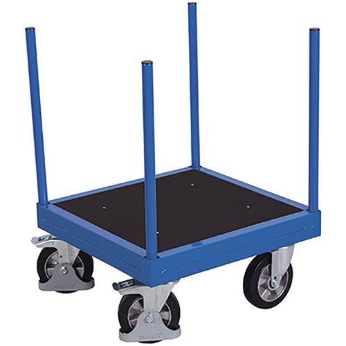 Plošinové vozíky se 4 tyčemi a protiskluzovým povrchem, do 1 200 kg, 70 x 70 x 94 cm Plošinové vozíky se 4 tyčemi a protiskluzovým povrchem, do 1 200 kg, 70 x 70 x 94 cm