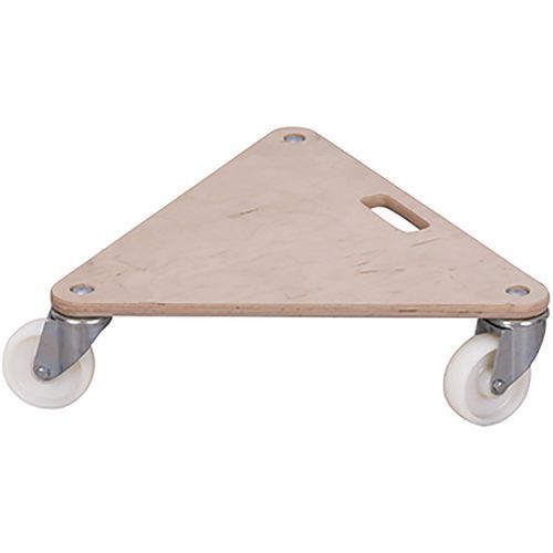 Trojúhelníková přepravní plošina PL04, do 300 kg, 54 x 54 x 14,5 cm, polyamidová kola Trojúhelníková přepravní plošina PL04, do 300 kg, 54 x 54 x 14,5 cm, polyamidová kola