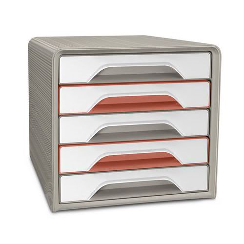Modulární zásuvkový box na dokumenty, Cep, Sand Terracotta