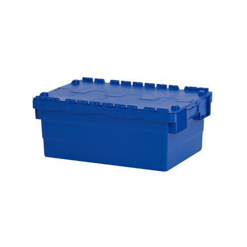 Plastové přepravní boxy ALC s víkem, modré
