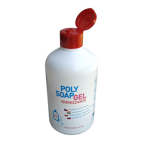 Dezinfekční gel na ruce Polysoap, flip-top uzávěr, 500 ml, 1 ks Dezinfekční gel na ruce Polysoap, flip-top uzávěr, 500 ml, 1 ks