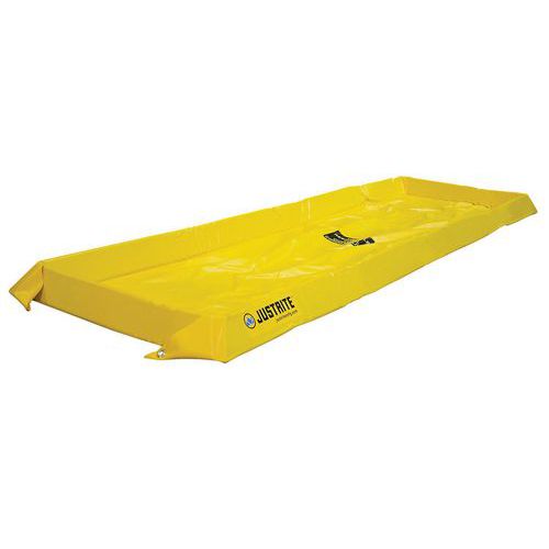 Záchytné nádrže Justrite, žluté, výška 10,2 cm, 38 - 303 l