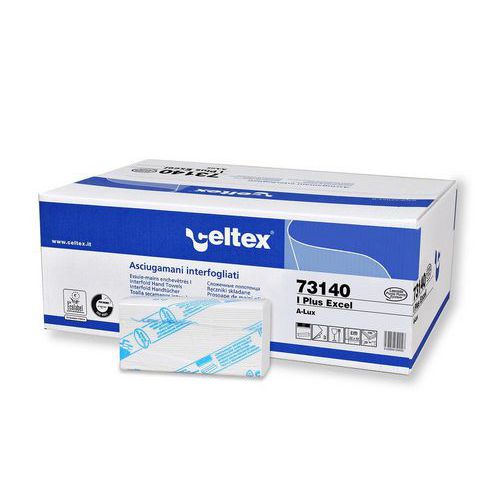 Papírové ručníky skládané Celtex Excel Interfold Plus 3vrstvy, 2000ks