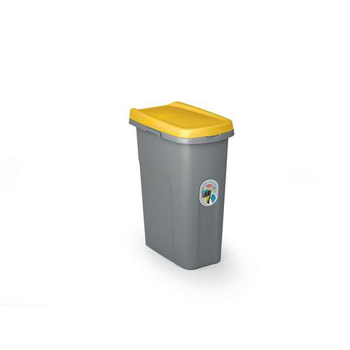 Plastové odpadkové koše HOME ECOSYS na tříděný odpad, objem 25 l