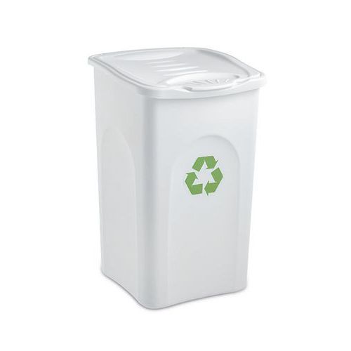 Plastové odpadkové koše BEGREEN na tříděný odpad, objem 50 l