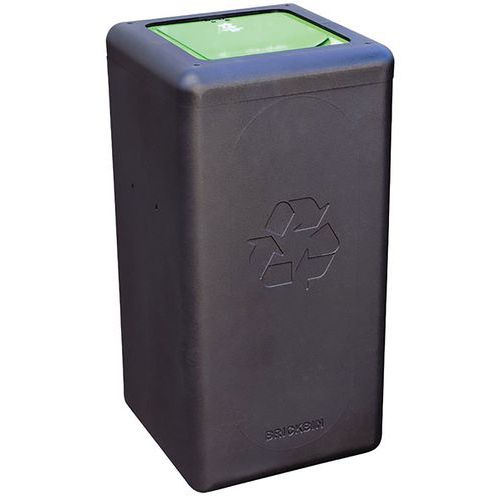 Kulatý odpadkový koš BrickBin 65 l na bioodpad