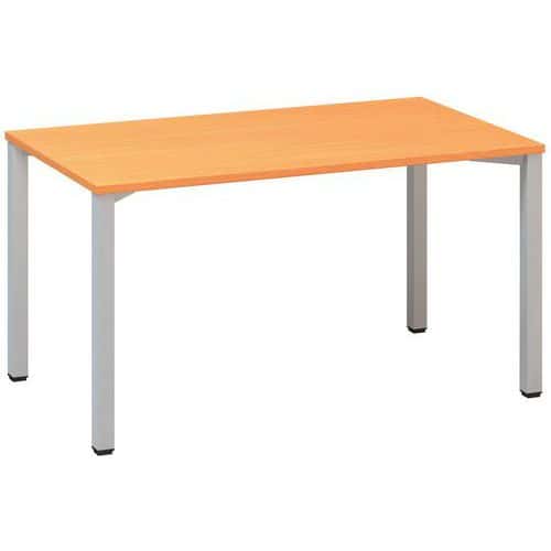 Rovné kancelářské stoly Alfa 200, 140 x 80 x 74,2 cm, rovné provedení