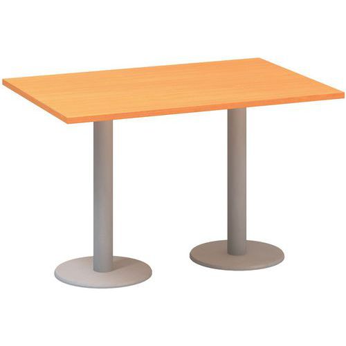 Konferenční stoly Alfa 400 s šedým podnožím, 120 x 80 x 74,2 cm