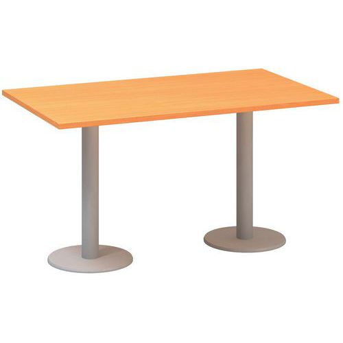 Konferenční stoly Alfa 400 s šedým podnožím, 140 x 80 x 74,2 cm